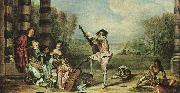 Jean-Antoine Watteau The Music Party oil painting reproduction